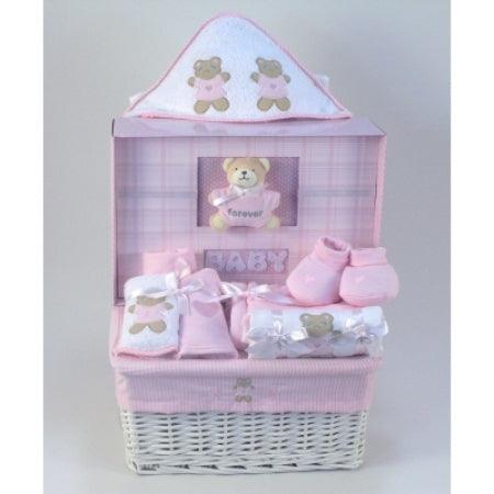 Forever Baby Book & Layette Baby Gift Basket - Girl - A Secret Admirer