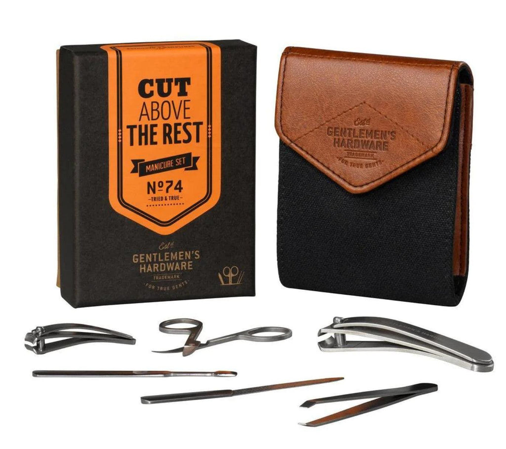 Gentlemen's Hardware Charcoal Canvas Manicure set - A Secret Admirer