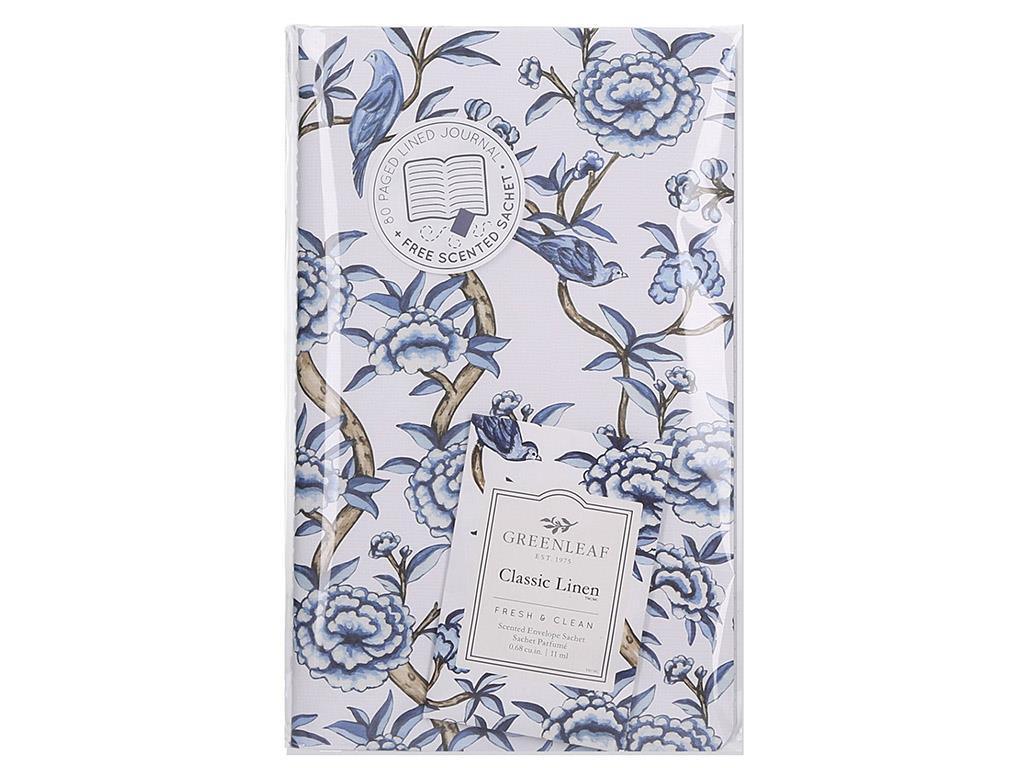 Greenleaf Classic Linen Patterned Journal with Small Sachet 6 - Pack - A Secret Admirer