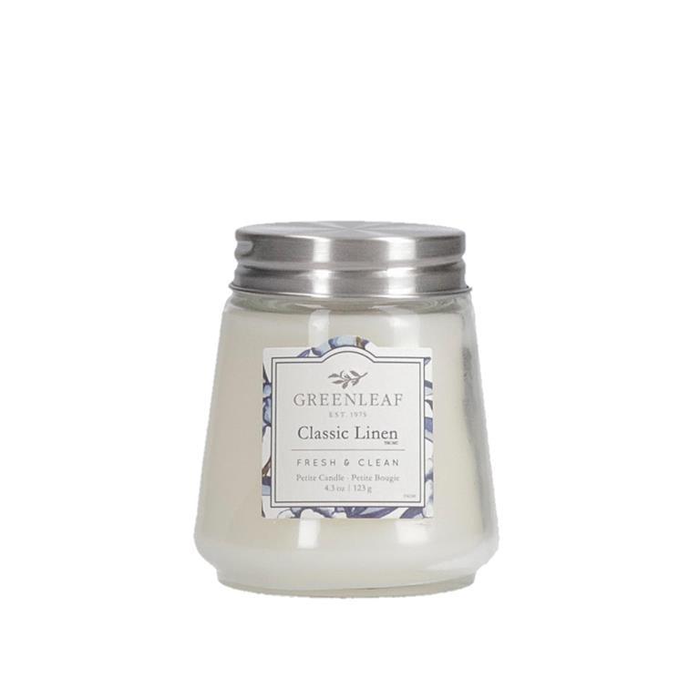 Greenleaf Classic Linen Petite Candle - A Secret Admirer