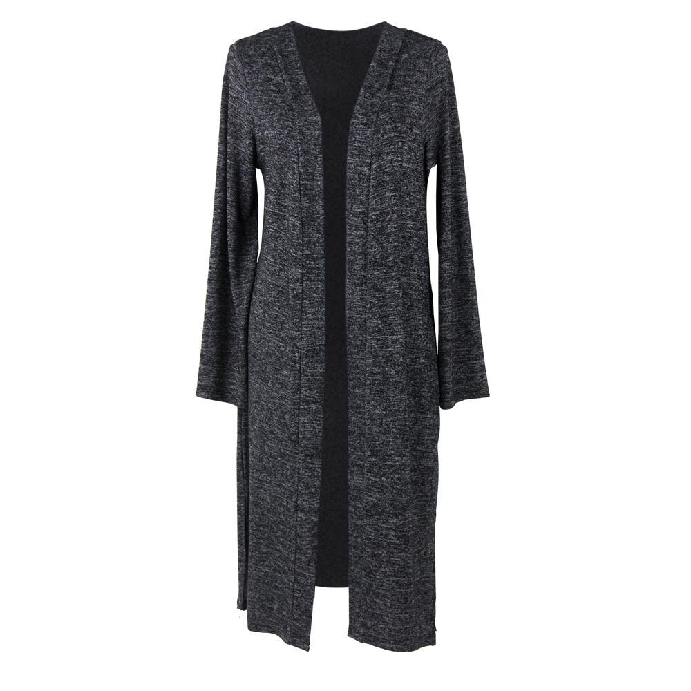 Hello Mello Carefree Threads Long Cardigan - Small Black - A Secret Admirer