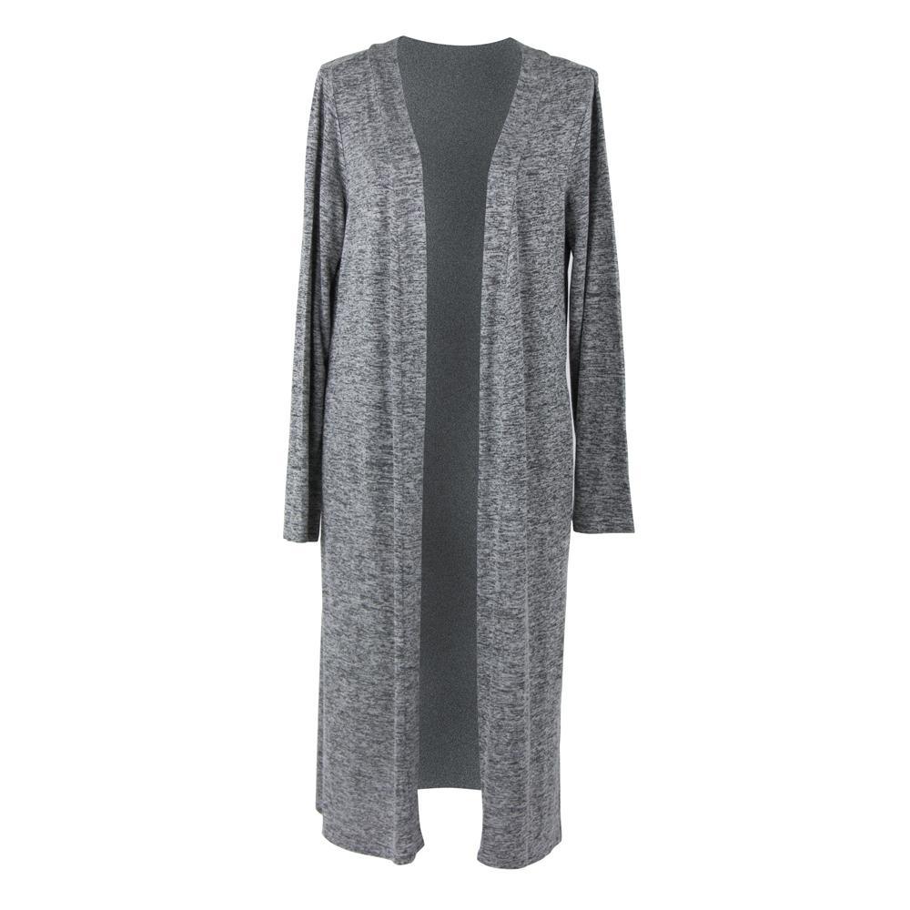 Hello Mello Carefree Threads Long Cardigan - Small Gray - A Secret Admirer