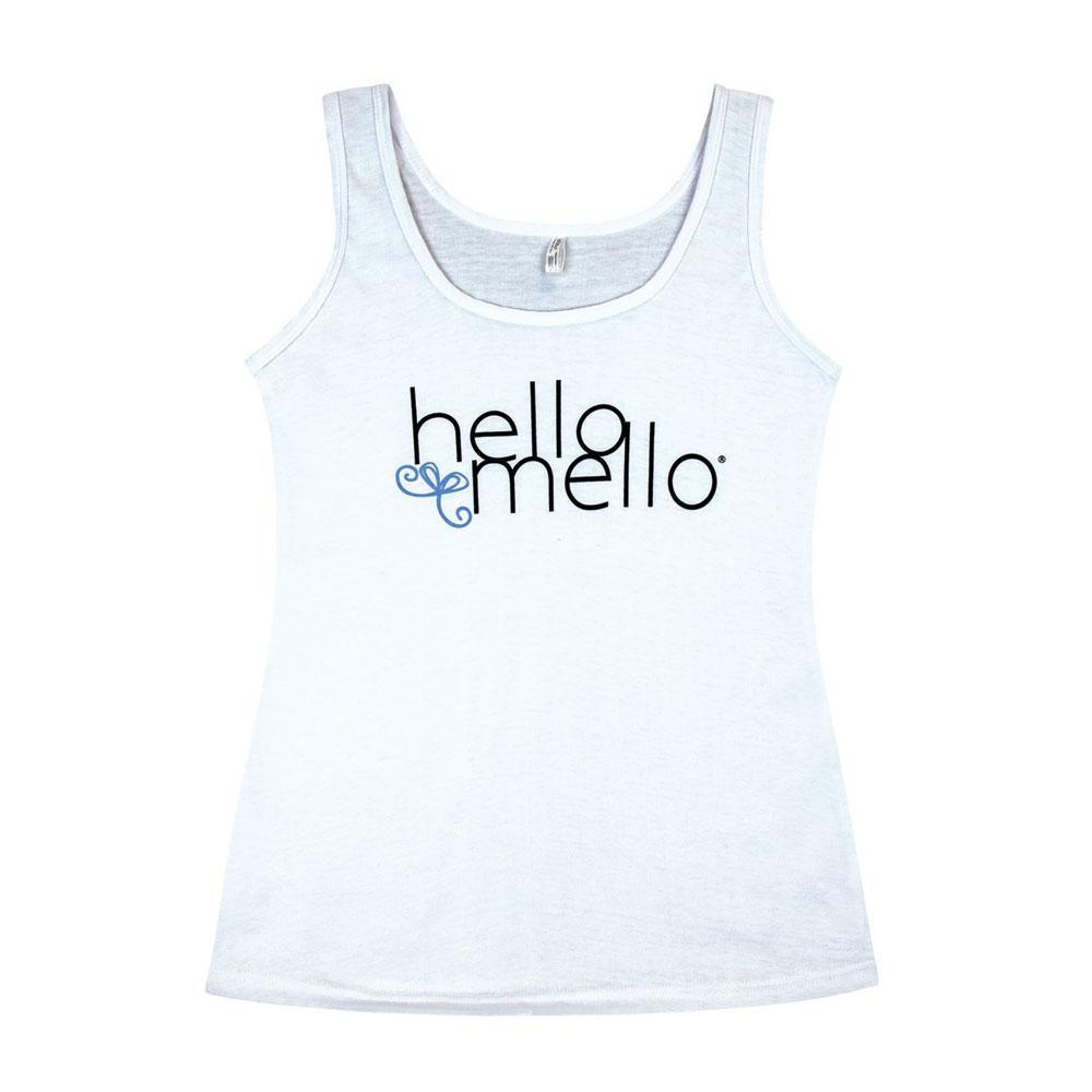 HELLO MELLO WHITE LOUNGE WEAR TANK - A Secret Admirer