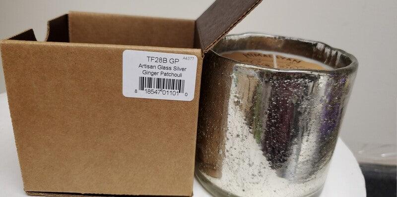 Himalayan Trading Post Artisan Blown Glass Tumbler Ginger Patchouli Candle 13oz - A Secret Admirer