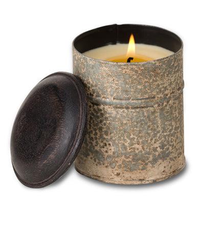 Himalayan Trading Post Tobacco Bark White Spice Tin Candle - A Secret Admirer