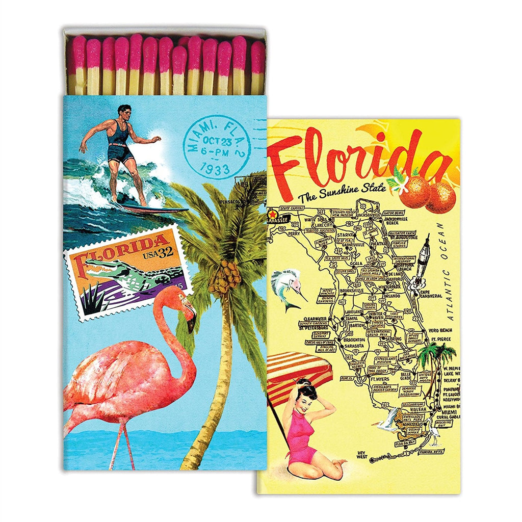 HomArt Large Decorative Map Florida Matches - A Secret Admirer