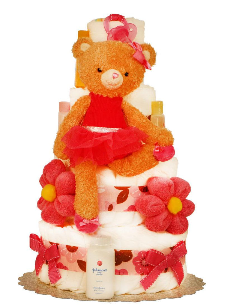 Hot Ballerine 4 tiers Diaper Cake - A Secret Admirer