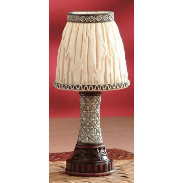 House of Zog Small White Ruffles Candle Lamp 13.5" - A Secret Admirer