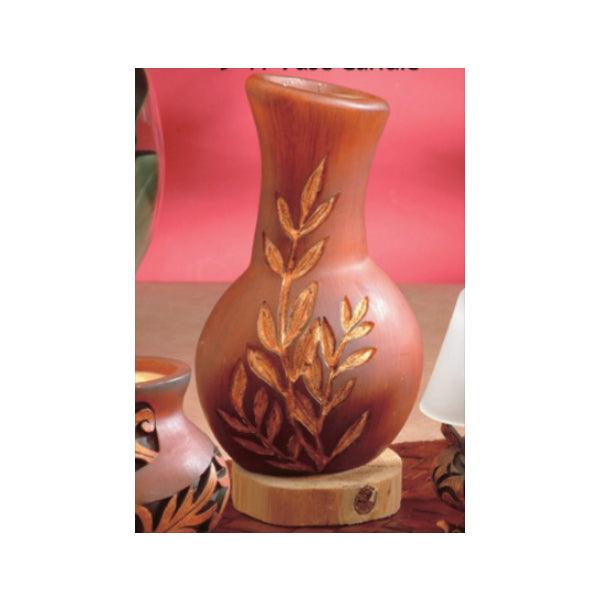 House of Zog Vase Embossed Leaf Candle 9 inch - A Secret Admirer