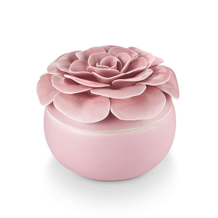 ILLUME Thai Lily Ceramic Flower Candle 6.7oz - A Secret Admirer