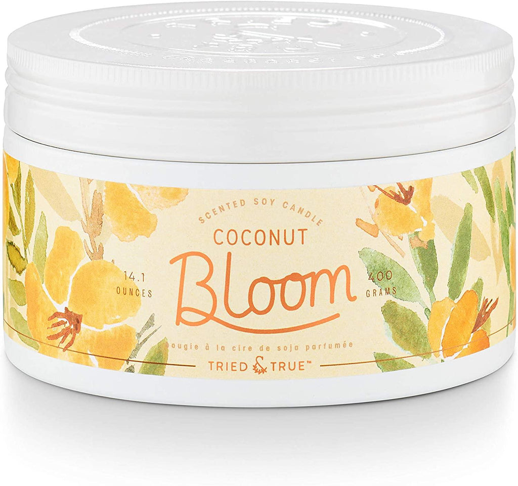 Illume Tried and True Coconut Bloom Large Tin Candle 14.1Oz - A Secret Admirer