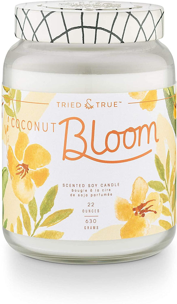 Illume Tried and True Coconut Bloom XLarge Tin Candle 22.6Oz - A Secret Admirer