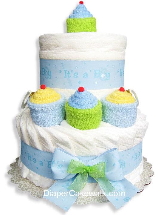 It's A Boy! Mini Diaper Cake - A Secret Admirer