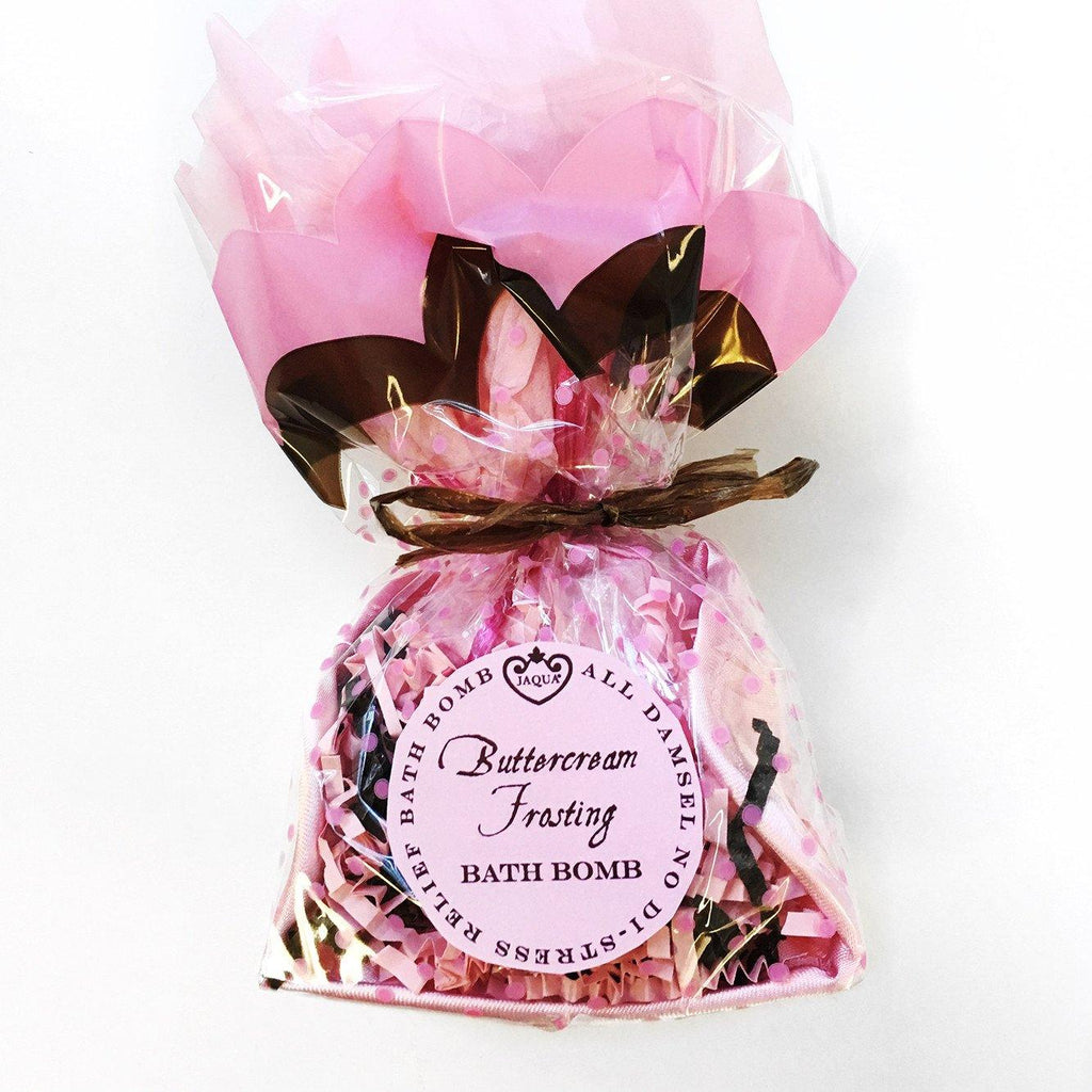 Jaqua Buttercream Frosting Bath Bomb with Organic Coconut Oil - A Secret Admirer
