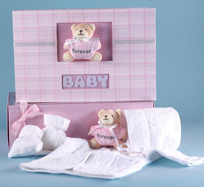 Knitted Sweater Set & Keepsake Album Baby Girl Gift - A Secret Admirer