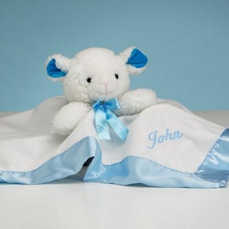 Lamb Snuggly Personalized Baby Boy Gift - A Secret Admirer