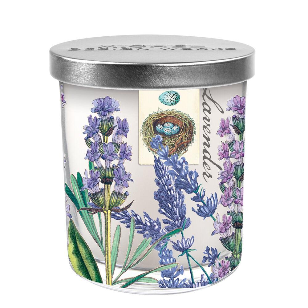 Lavender Rosemary Decorative Glass Candle - A Secret Admirer