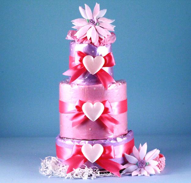 Little Heart Of Mine Diaper Cake - A Secret Admirer