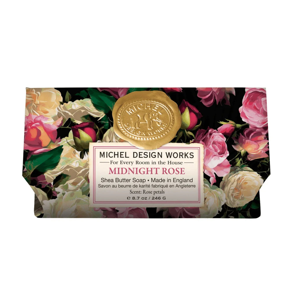 Michel Design Works Bath Soap Bar Midnight rose, Large - A Secret Admirer