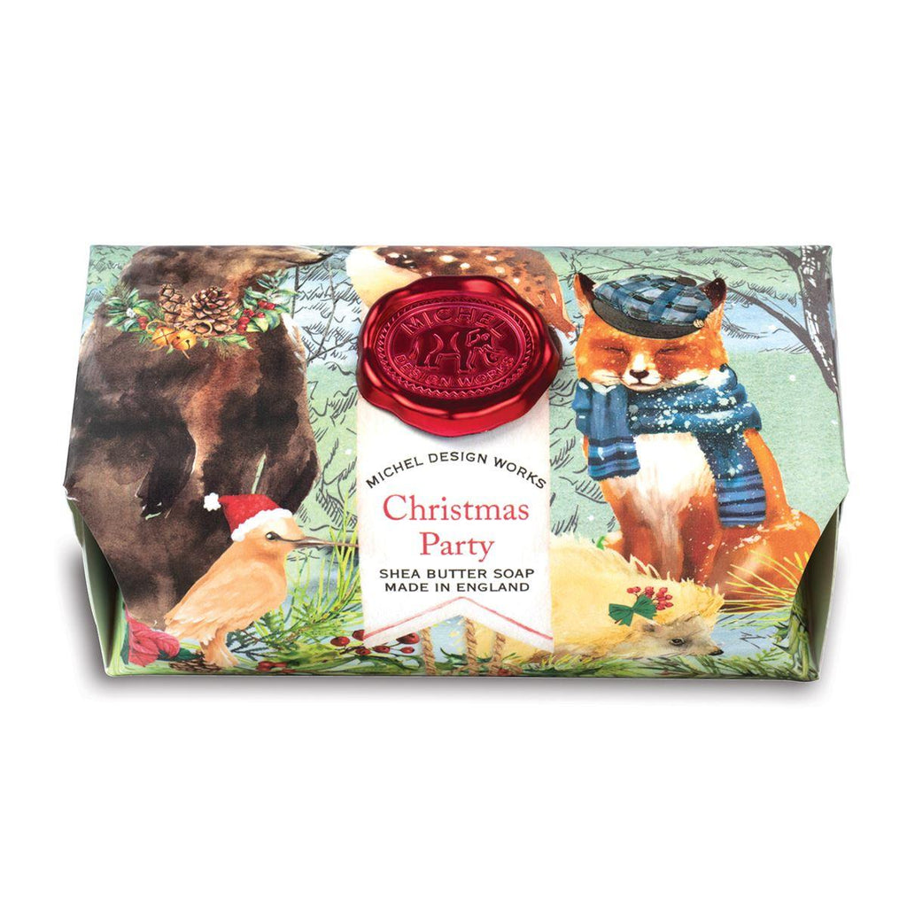 Michel Design Works Christmas Party Large Bath Soap Bar 8.7oz - A Secret Admirer