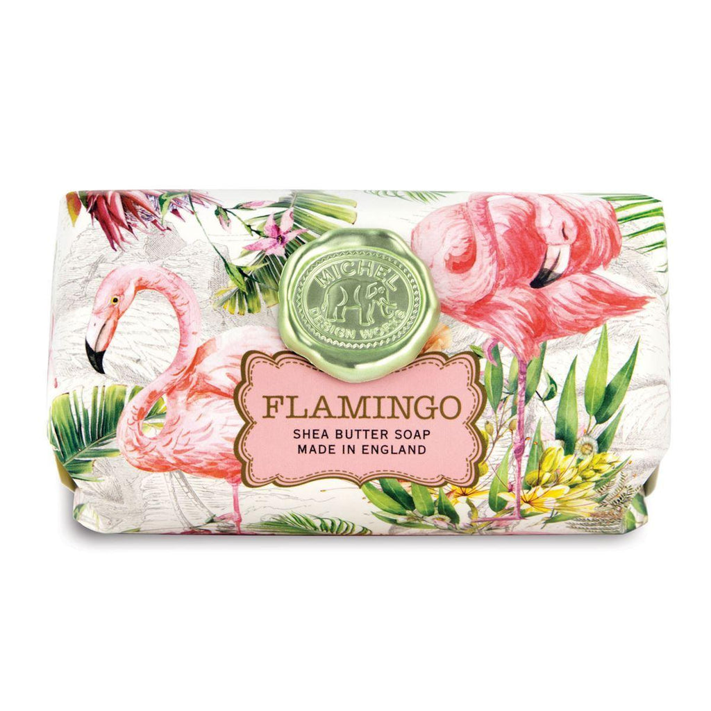 Michel Design Works Flamingo Large Bath Soap Bar 8.7oz - A Secret Admirer