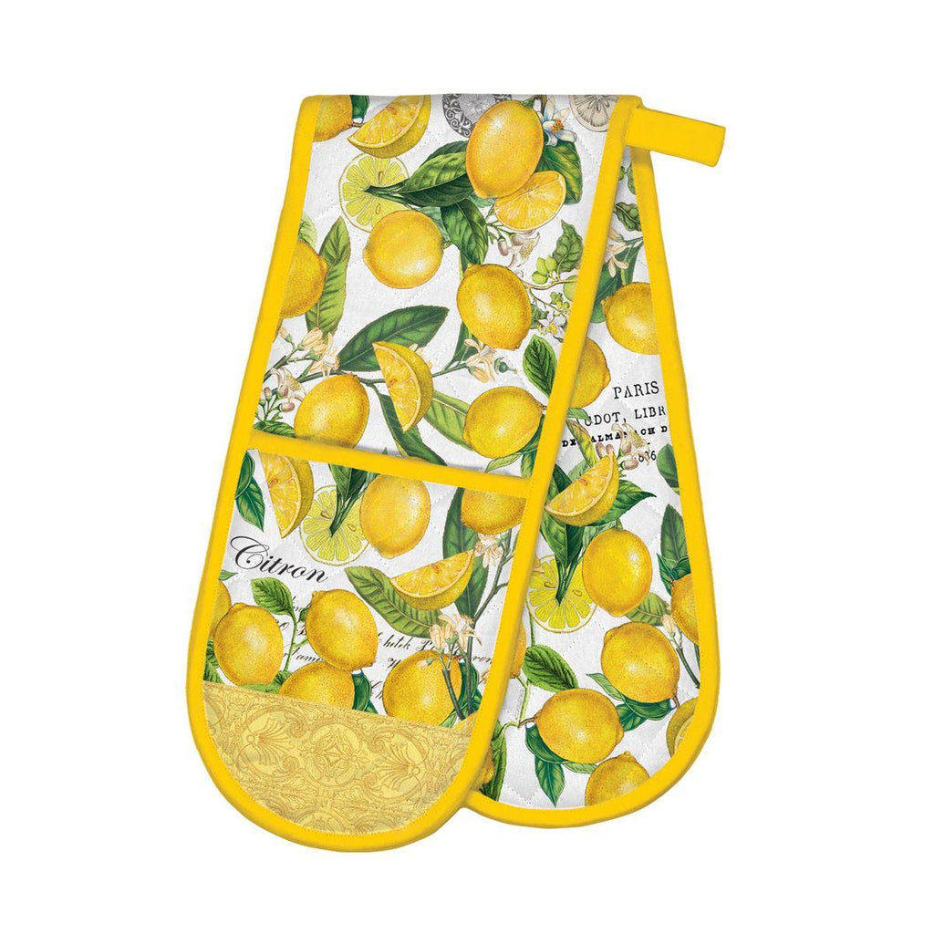 Michel Design Works Lemon Basil Double Oven Glove - A Secret Admirer