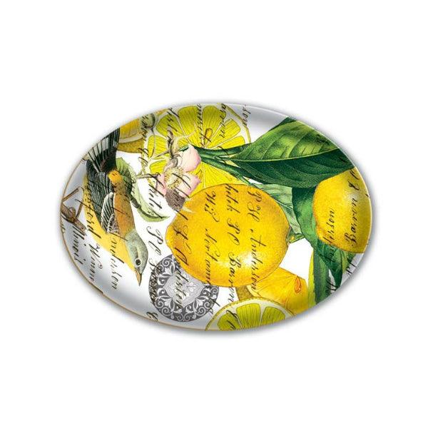 Michel Design Works Lemon Basil Glass Soap Dish - A Secret Admirer