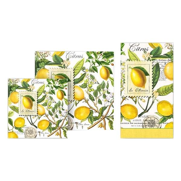 Michel Design Works Lemon Basil Hostess Napkins - A Secret Admirer