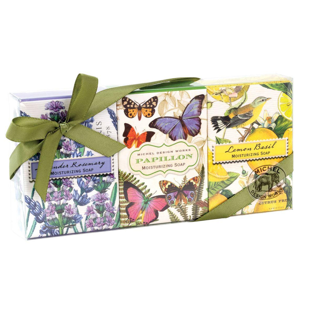 Michel Design Works Mini Soap Floral Gift Set 2.1oz - A Secret Admirer