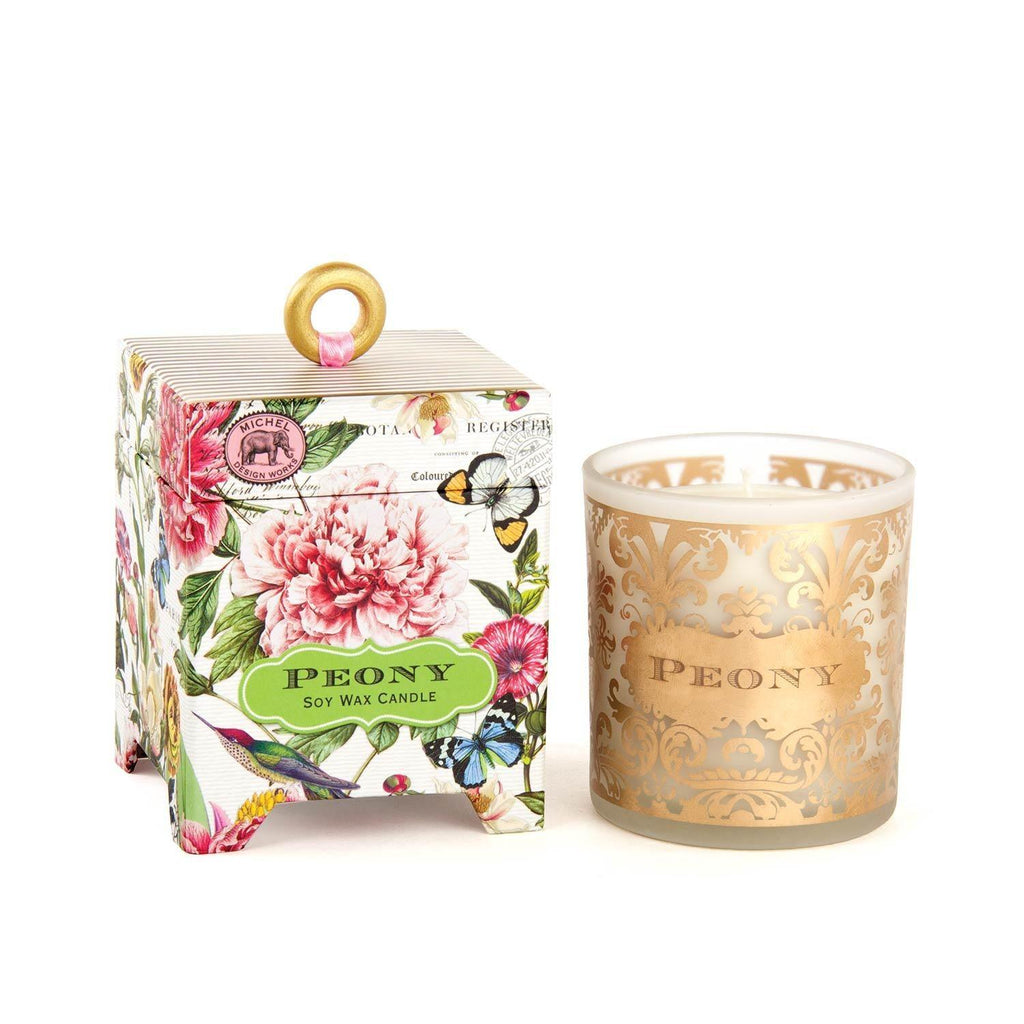 Michel Design Works Peony Scented Candle 6.5oz - A Secret Admirer