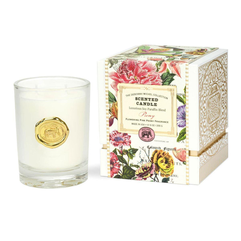 Michel Design Works Peony Scented Candle 9oz - A Secret Admirer