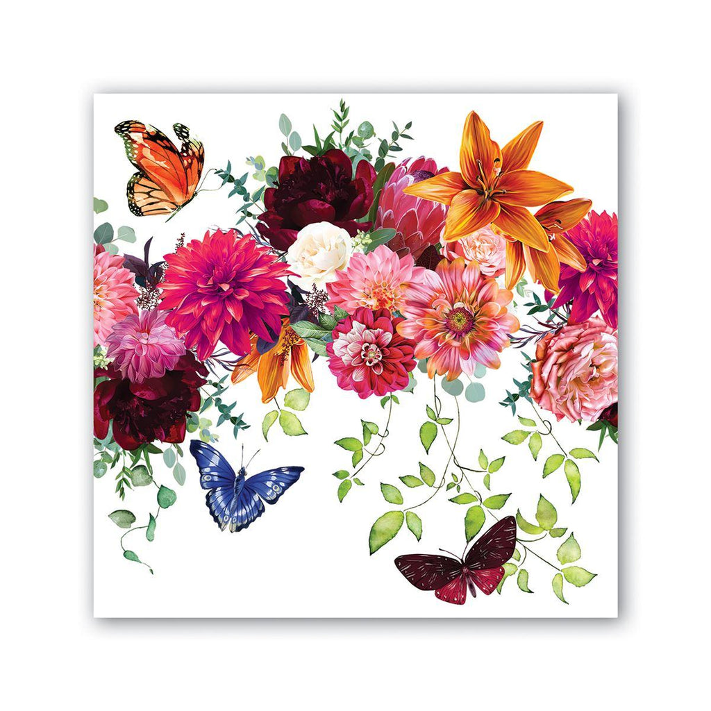 Michel Design Works Sweet Floral Melody Cocktail Napkin - A Secret Admirer
