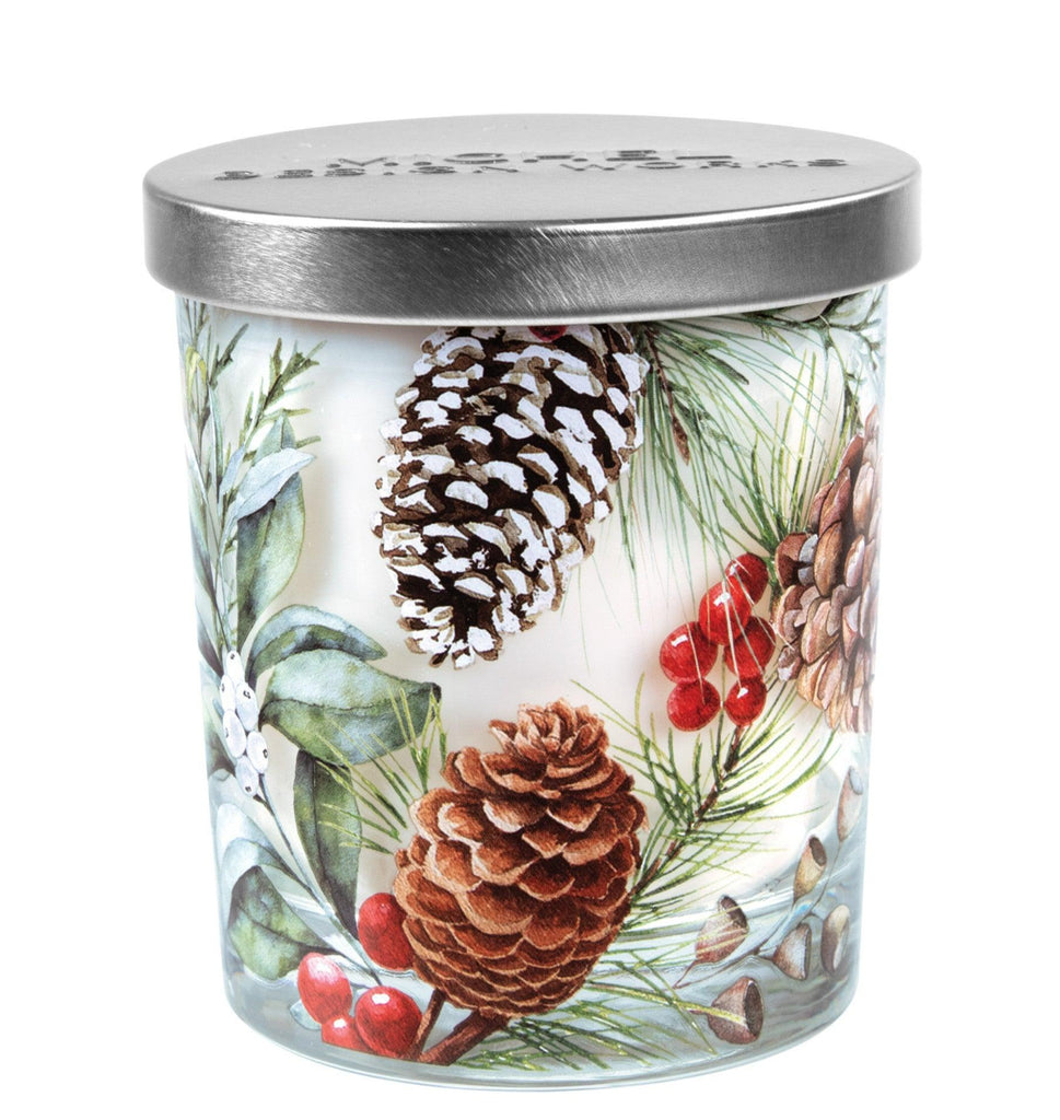 Michel Design Works White Spruce Candle Jar with Lid - A Secret Admirer