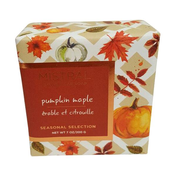 Mistral Holiday Collection Square Pumpkin Maple Bar Soap 7oz - A Secret Admirer