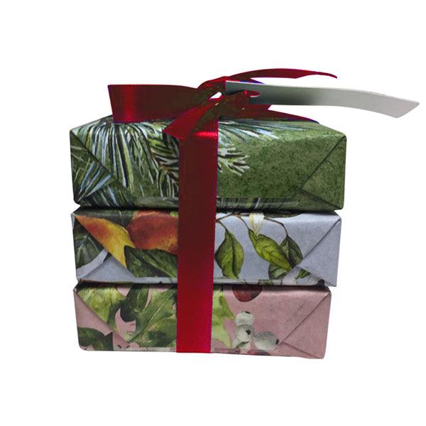 Mistral Holiday Collection Wrapped Soaps - Red Ribbon Trio Set - A Secret Admirer