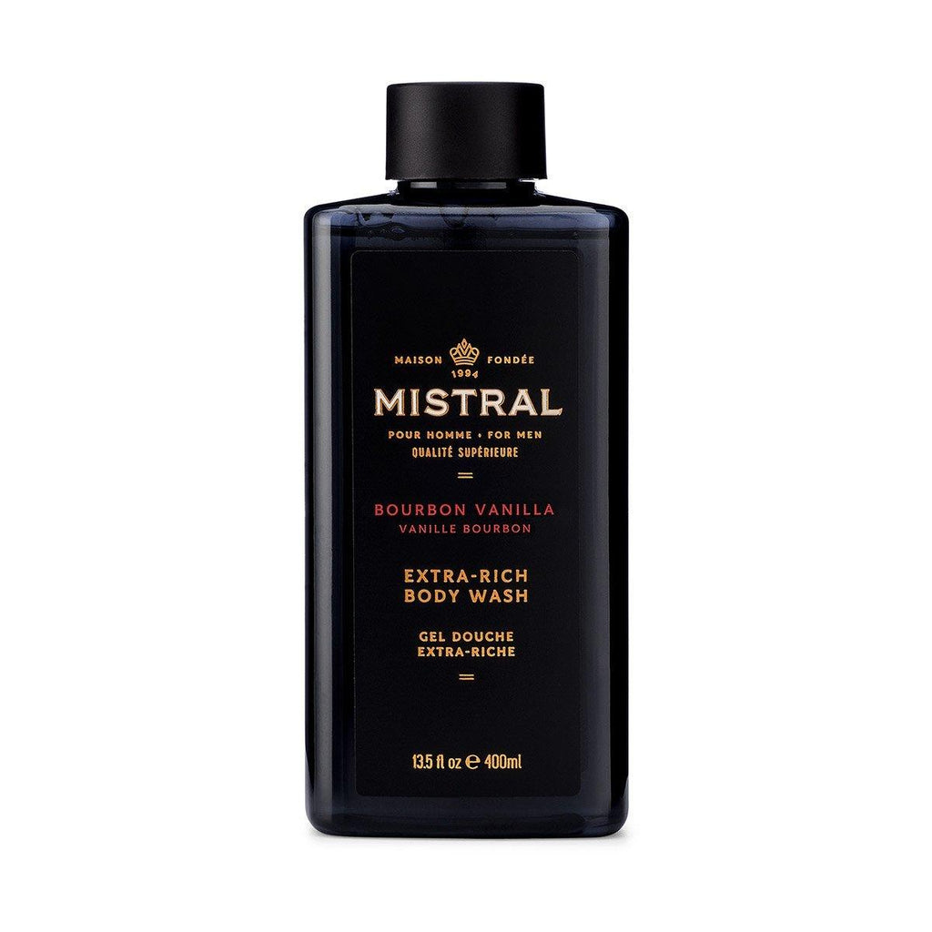 Mistral Mens Bourbon Vanilla Body Wash 13.5oz - A Secret Admirer