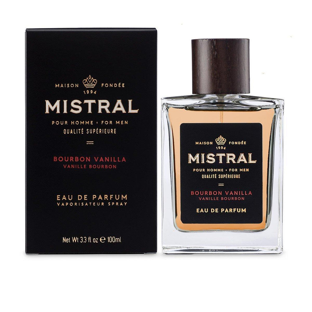Mistral Mens Bournbon Vanilla Eau de Parfum 3.4oz - A Secret Admirer