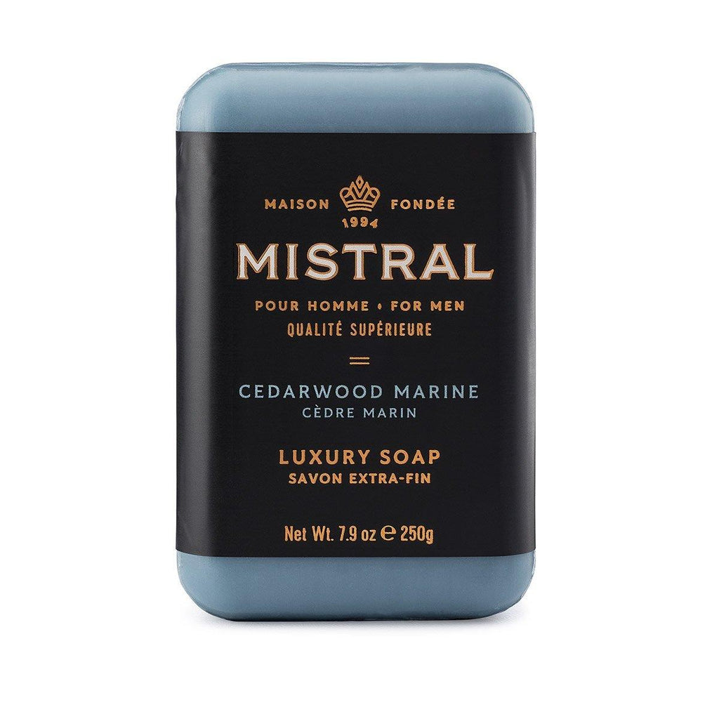 Mistral Mens Cedarwood Marine Bar Soap 8.8oz - A Secret Admirer