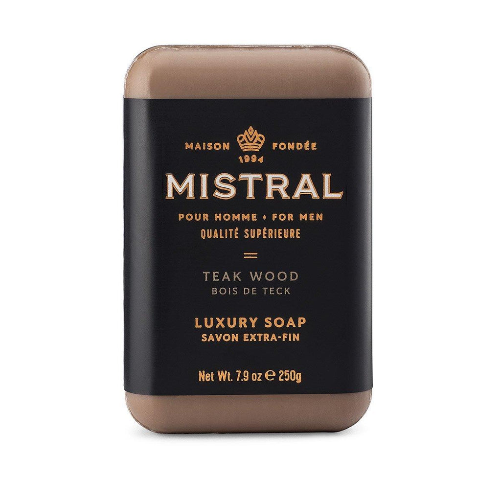 Mistral Mens Teakwood Bar Soap 8.8oz - A Secret Admirer