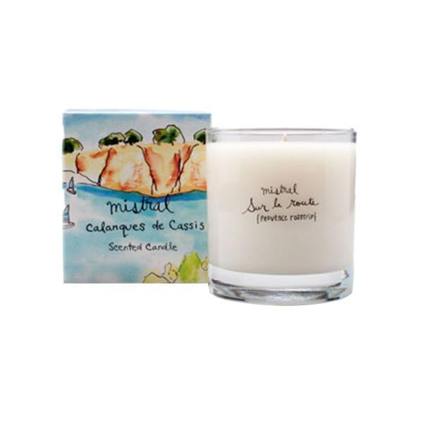Mistral Sur La Route Calaques Cassis Glass Candle 8.8 oz/250G - A Secret Admirer
