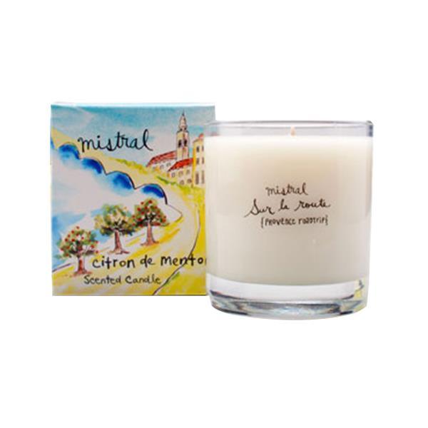 Mistral Sur La Route Menton Citrus Glass Candle 8.8 oz/250G - A Secret Admirer