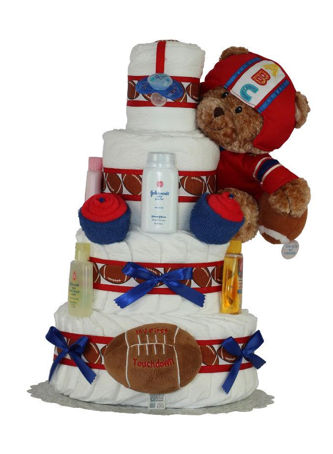 My First Touch Down Diaper Cake - A Secret Admirer
