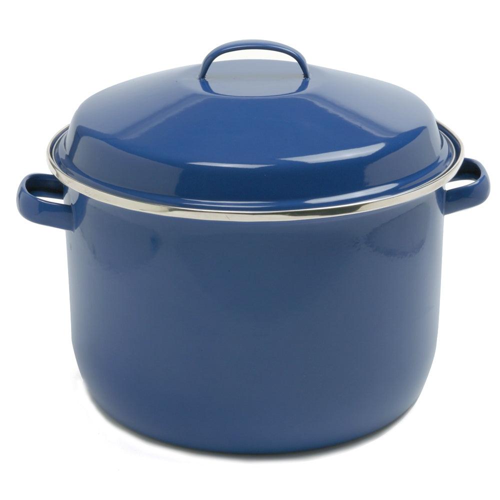 Norpro 18Qt/17L Porcelain Enamel Canning Pot, Blue 588 - A Secret Admirer