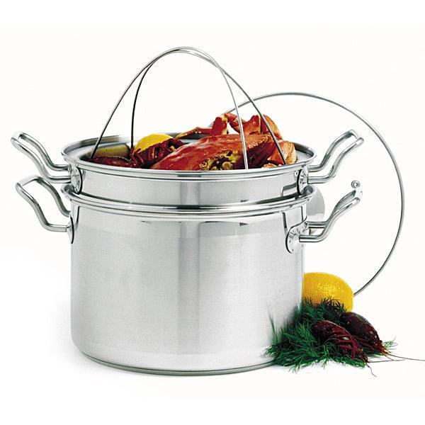 Norpro Krona 4 Piece Stainless Steel 8Qt Steamer/Cooker Set 659 - A ...