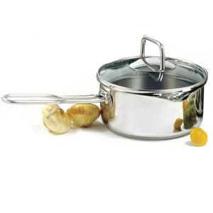 Norpro Krona Stainless Steel 1.5Qt Vented Pot/Sauce Pan With Straining Lid And Long Handle 601 - A Secret Admirer