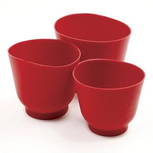 Norpro Silicone Bowl Set, 3 Piece Red 1019R - A Secret Admirer