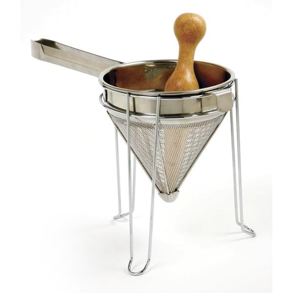 Norpro Stainless Steel Chinois With Wood Pestle And Stand 642 - A Secret Admirer