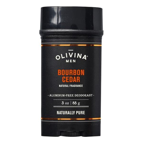 Olivina Men Bourbon Cedar Deodorant 3 oz - A Secret Admirer