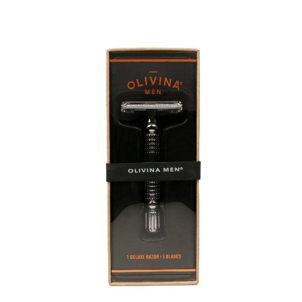 Olivina Men Deluxe Safety Razor Chrome Handle - A Secret Admirer