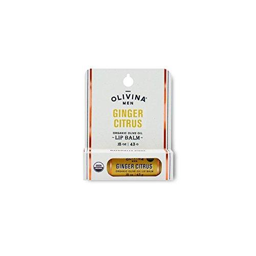 Olivina Men Ginger Citrus Organic Lip Balm 0.15oz - A Secret Admirer